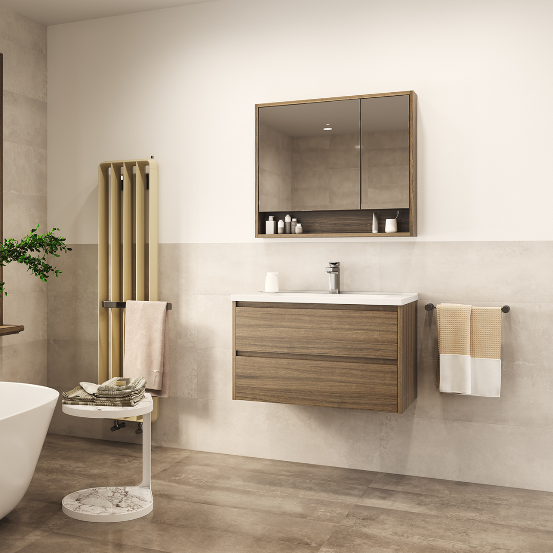 Down Town Wastafelmeubelset 80 cm - Eiken