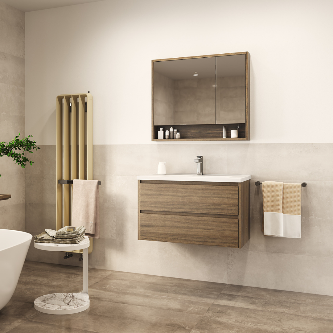 Down Town Wastafelmeubel 80 cm - Eiken