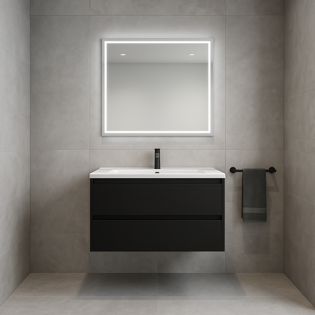 Spiegel met LED verlichting Rechthoek - 80 x 70 cm