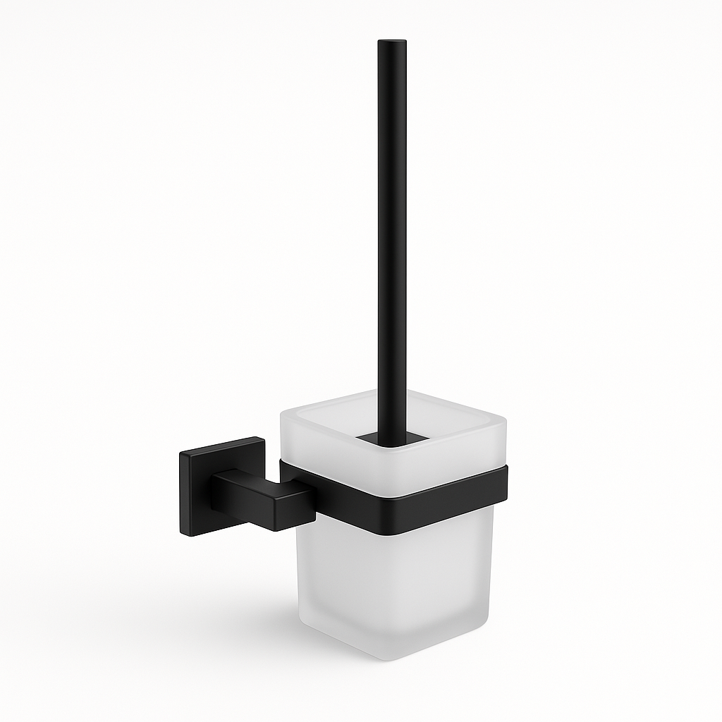 Wc borstel met Wandhouder Polar Type 2 - Zwart
