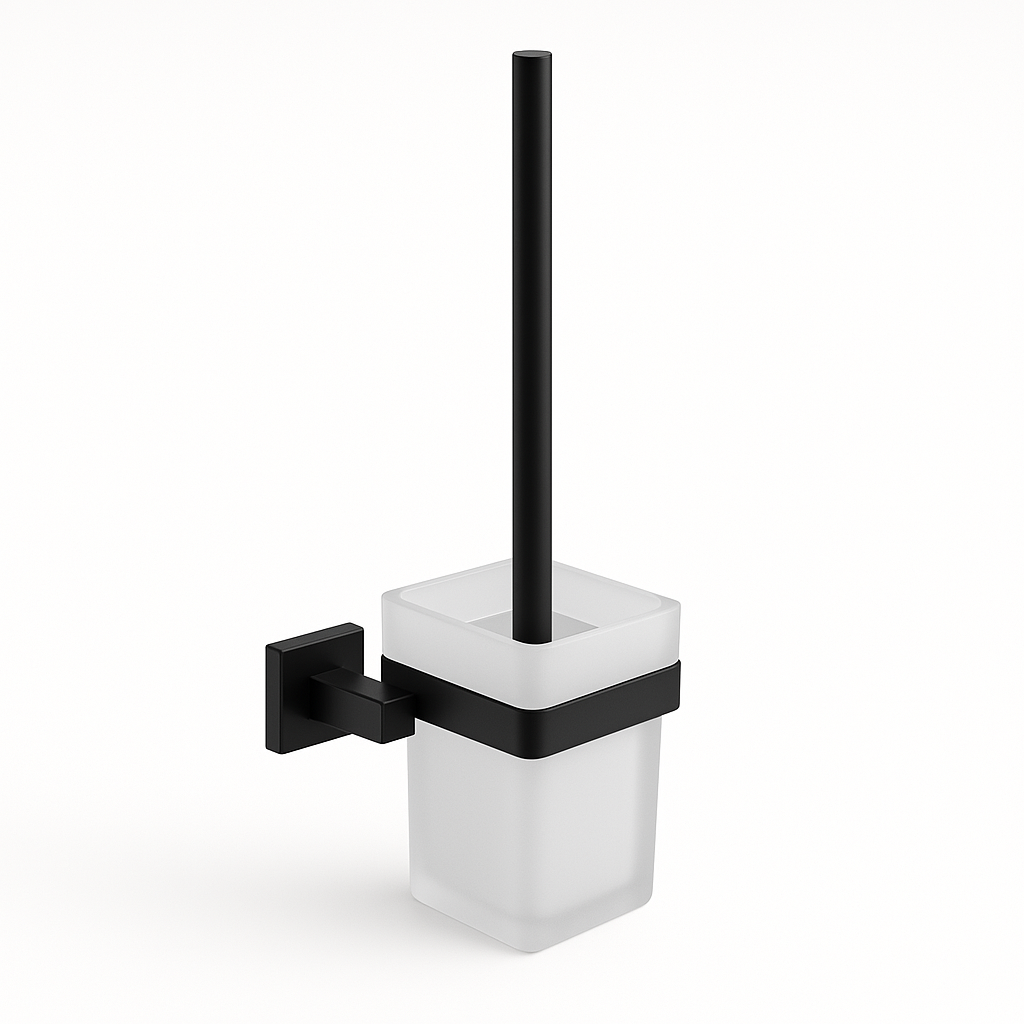 Wc borstel met Wandhouder Polar Type 1 - Zwart