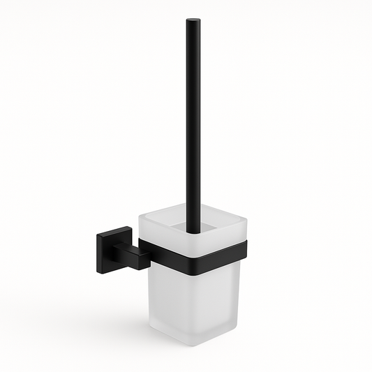 Wc borstel met Wandhouder Polar Type 1 - Zwart