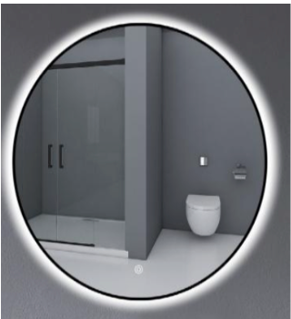 Spiegel met Verlichting Neno Rond - 60 cm