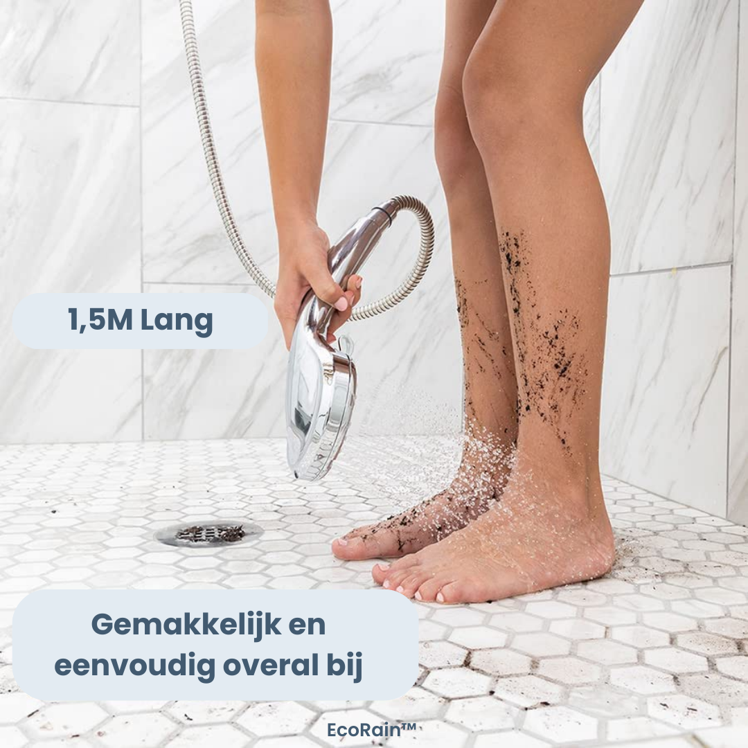Universele 1/2" Doucheslang 150 cm - Zwart