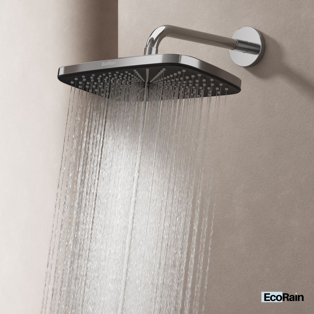 Regendouchekop Melvin XL 30 cm - Zwart