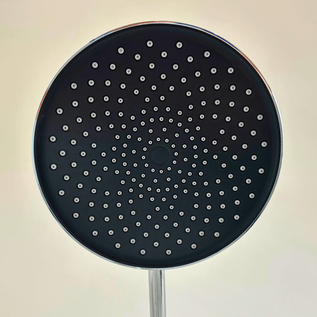 Ronde Regendouchekop Jet 25 cm - Zwart