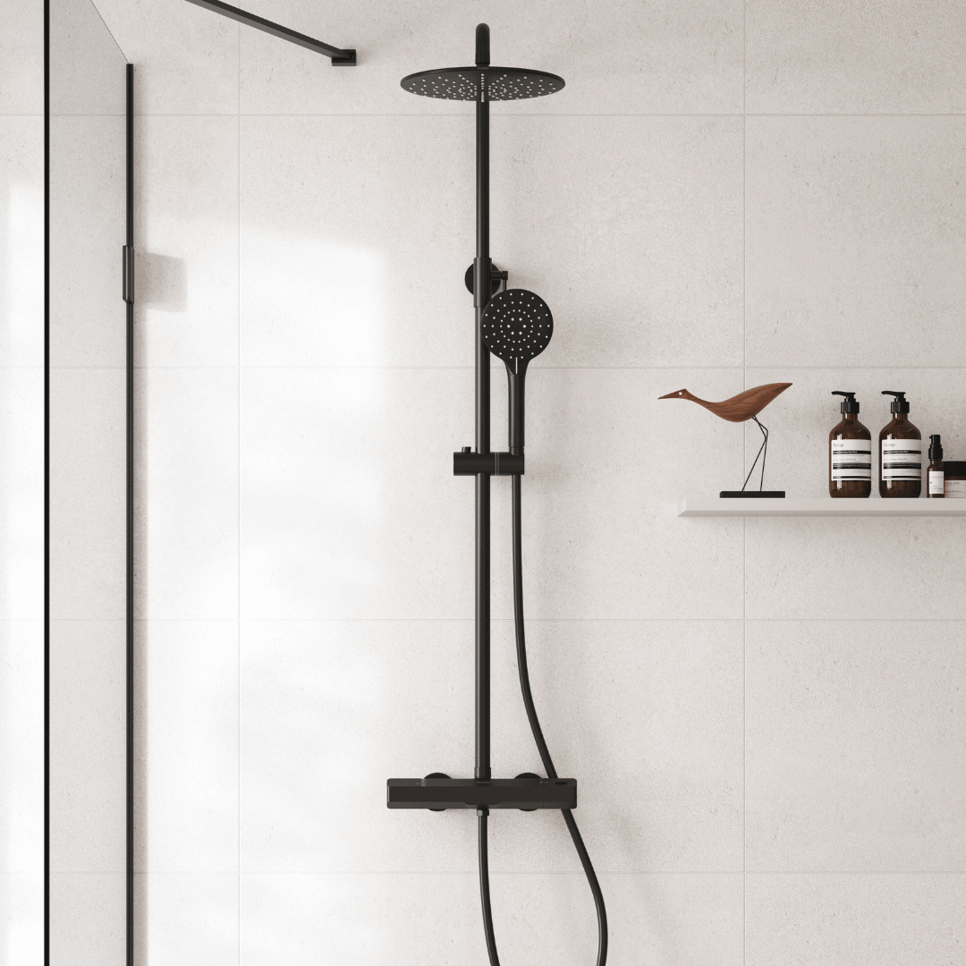 Handdouche Glenn 12 cm - Zwart