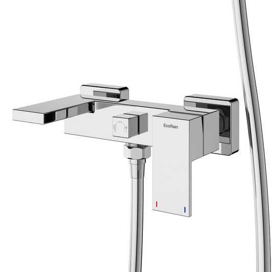 Thermostatische Badkraan Met Douchekop Houder - Chroom