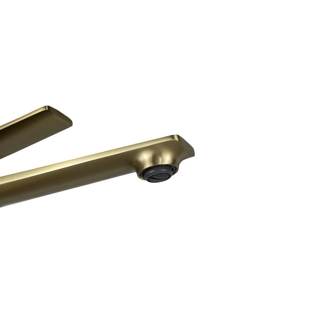 Wastafelkraan hoog Olivia - Geborsteld Goud