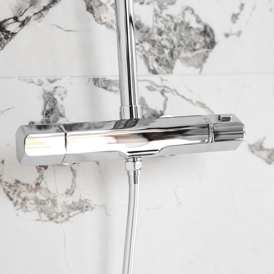 Thermostaatkraan Douche Glenn Chroom - 15 cm