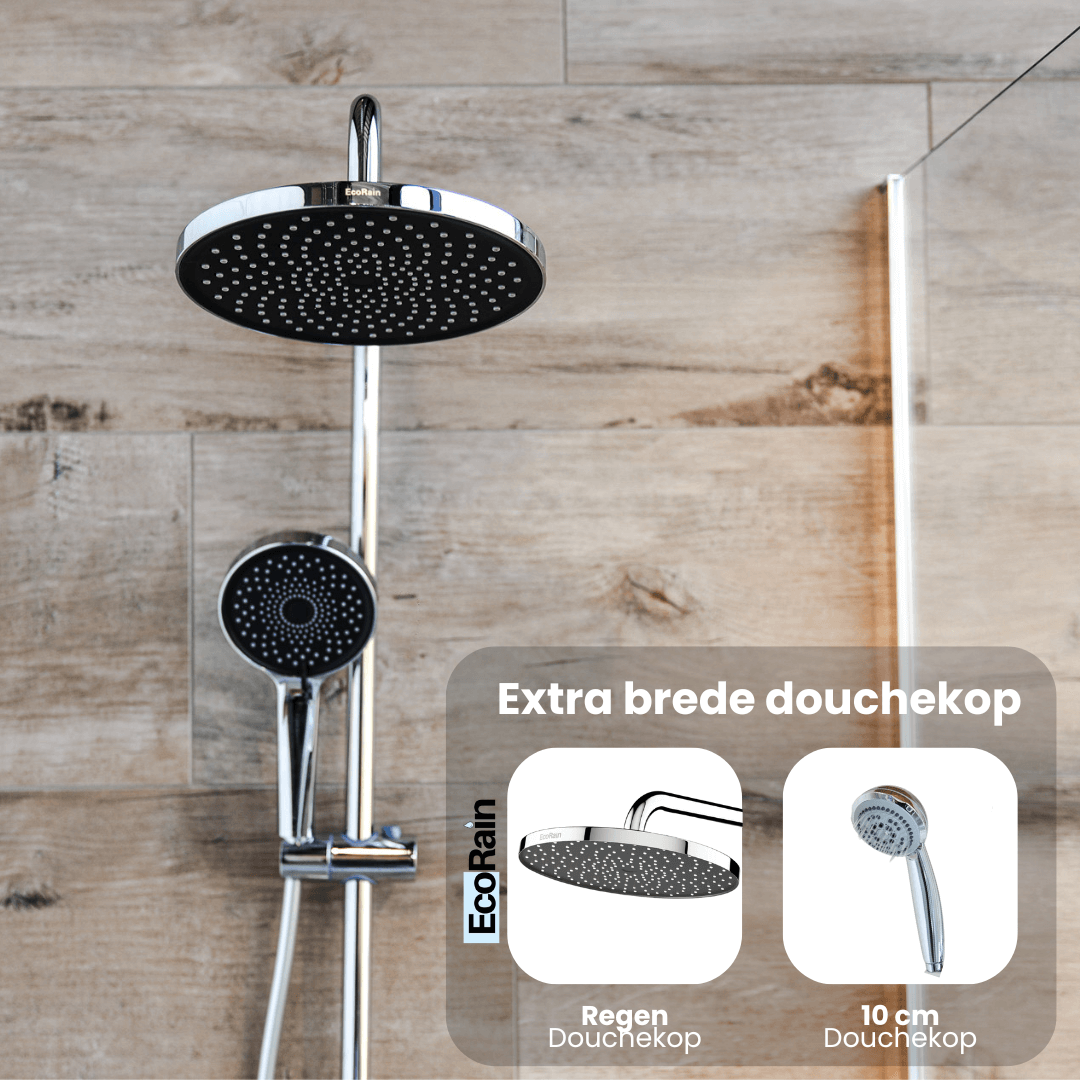 Ronde Regendouchekop Jet 25 cm - Chroom