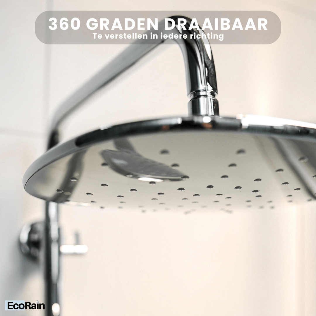 Regendoucheset Kay 25 CM met Thermostaatkraan - Chroom