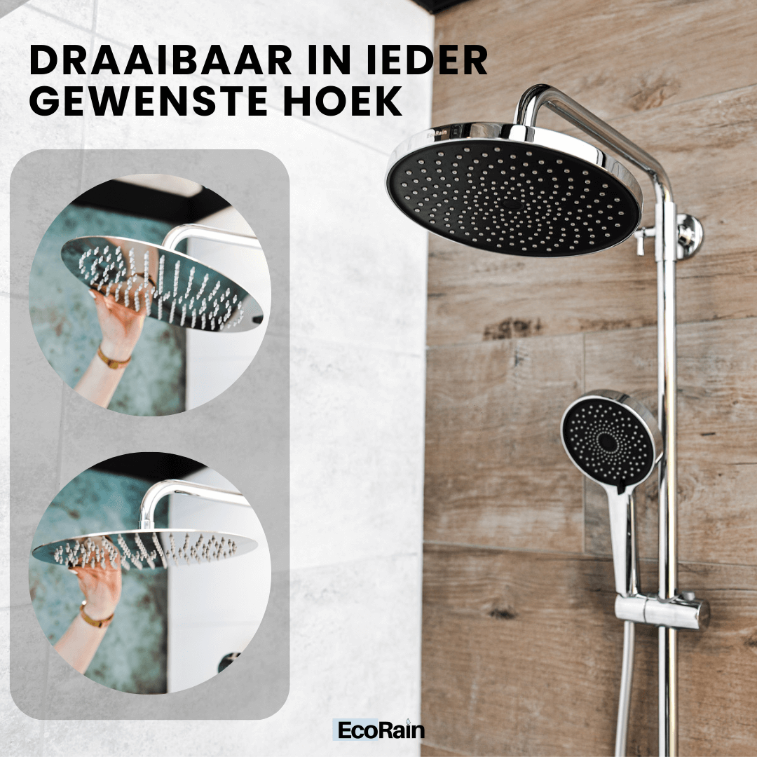 Ronde Regendouchekop Jet 25 cm - Chroom