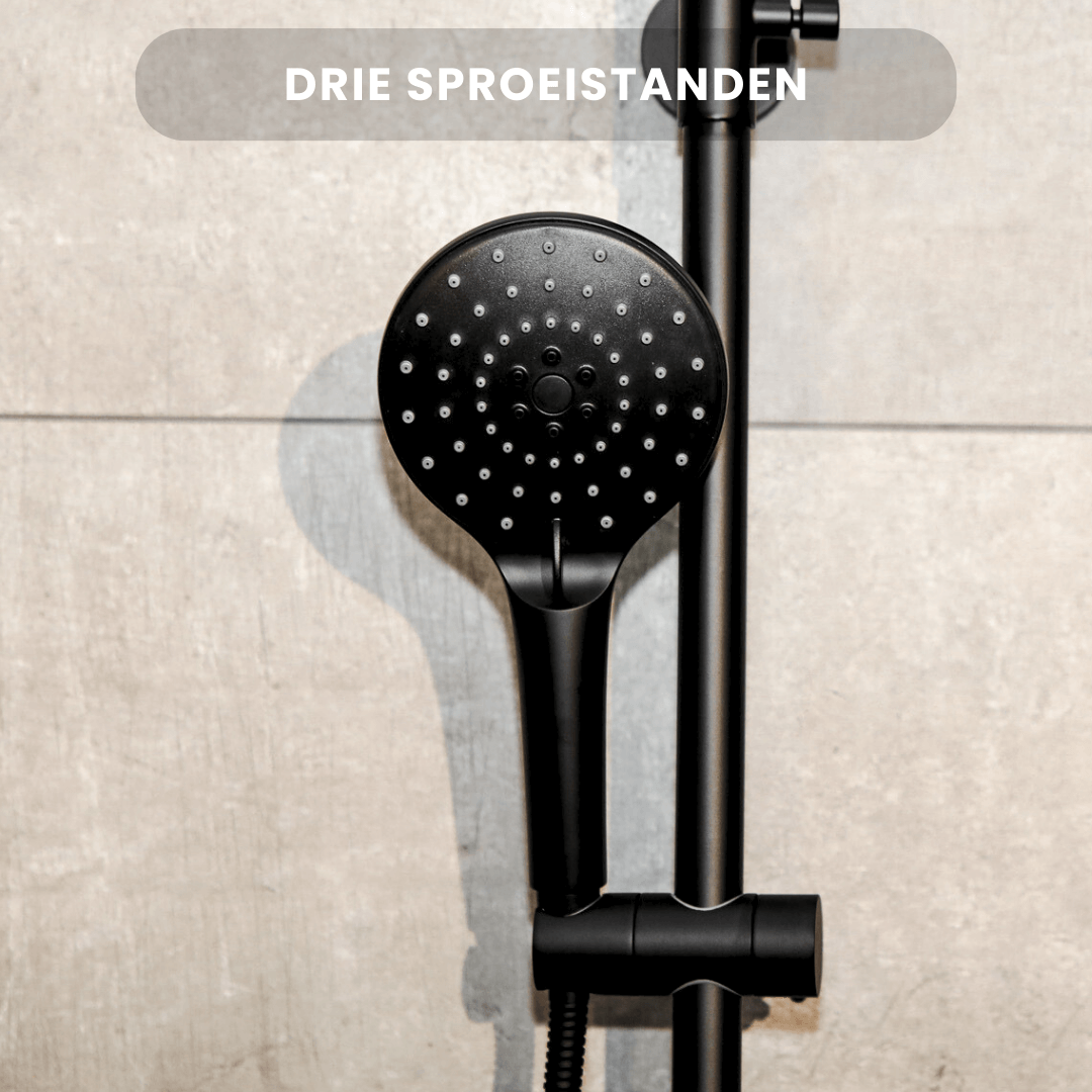 Handdouche Glenn 12 cm - Zwart