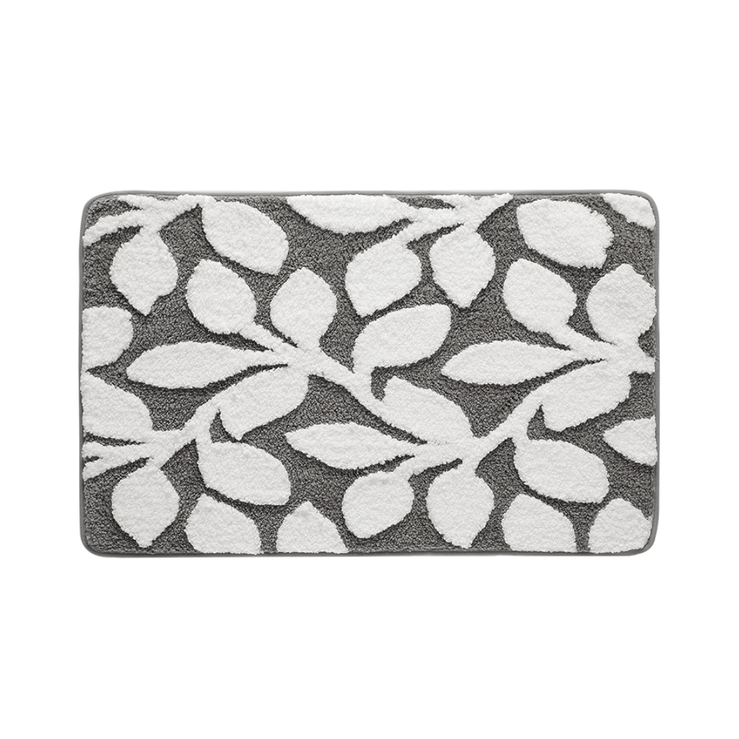 DRESTA Badmat 50X80CM Leaves Gray