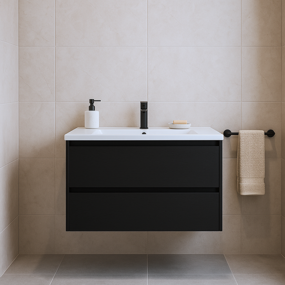 Monaco Wastafelmeubel 80 cm - Zwart