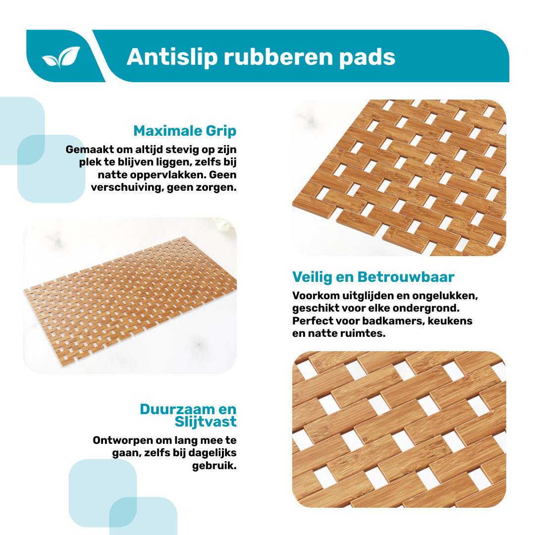 DRESTA Badmat Bruin 40 x 100 cm