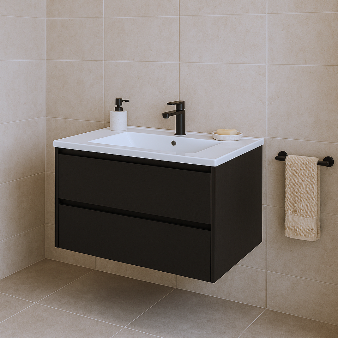 Monaco Wastafelmeubel 80 cm - Zwart