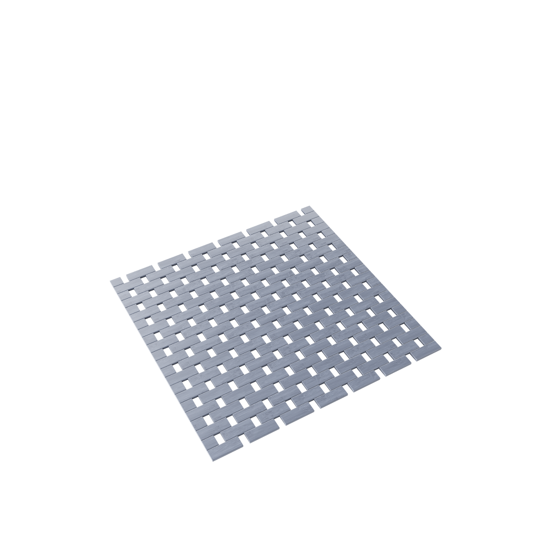 DRESTA Bamboe Badmat Grijs 45 x 45 cm