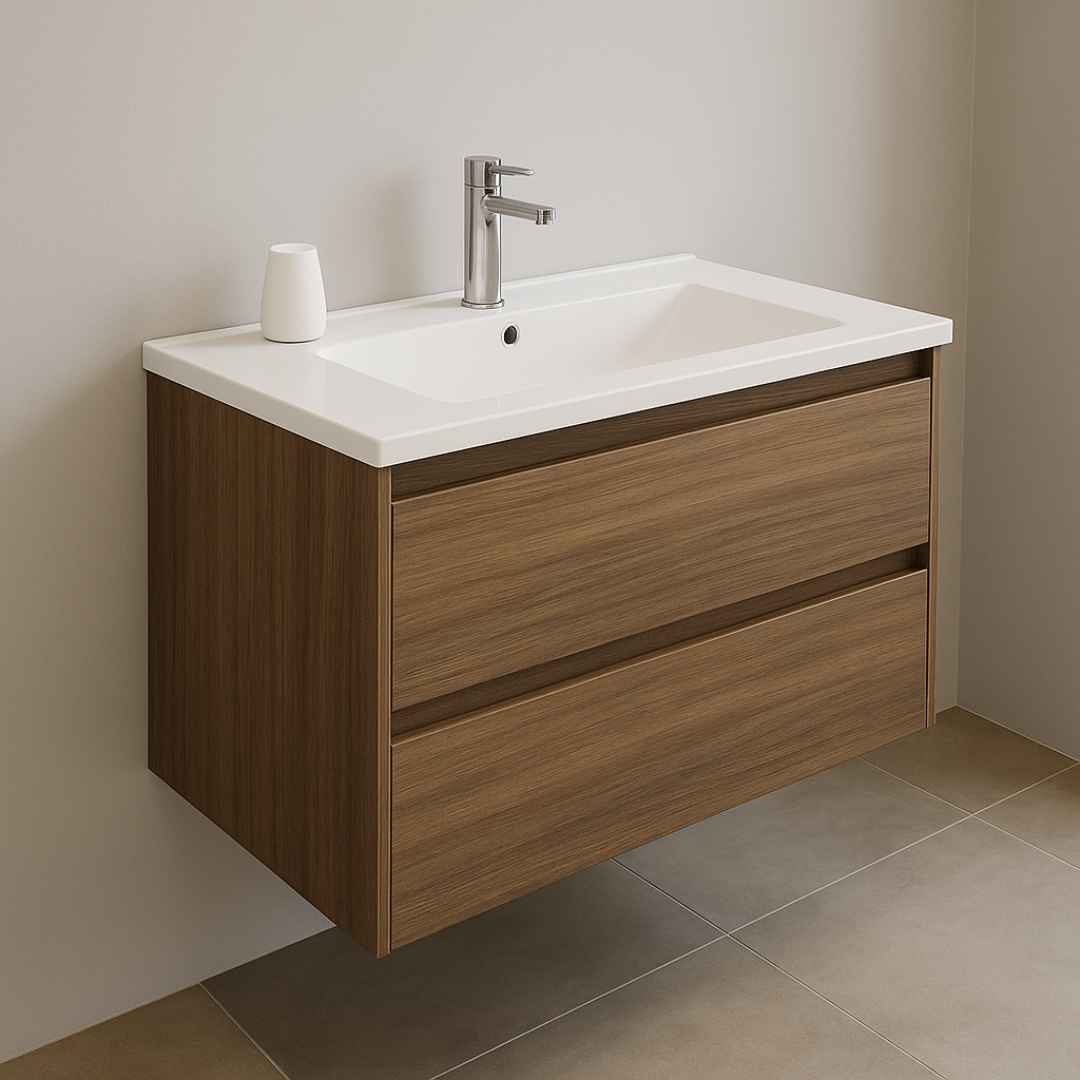 Down Town Wastafelmeubel 80 cm - Eiken