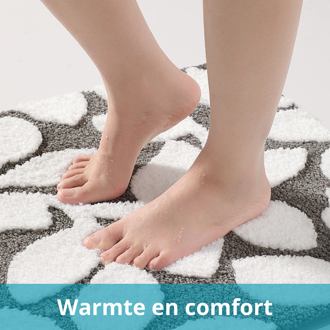 DRESTA Badmat 50X80CM Leaves Gray