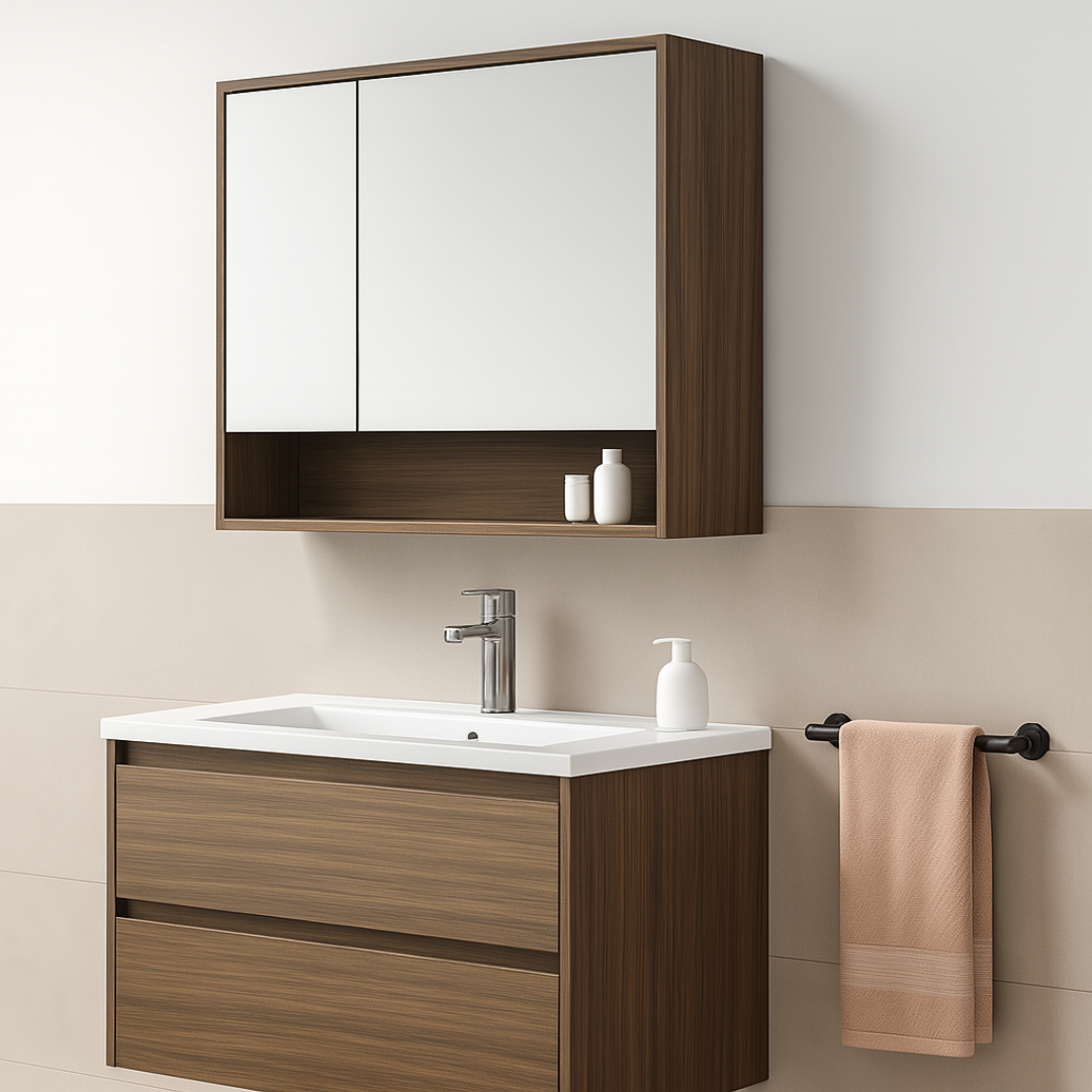 Down Town Wastafelmeubelset 80 cm - Eiken