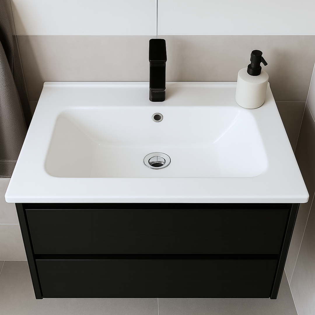 Monaco Wastafelmeubel 80 cm - Zwart
