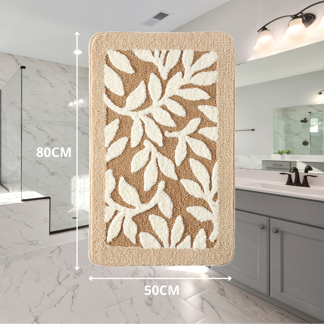 DRESTA Badmat 50X80CM Leaves Beige