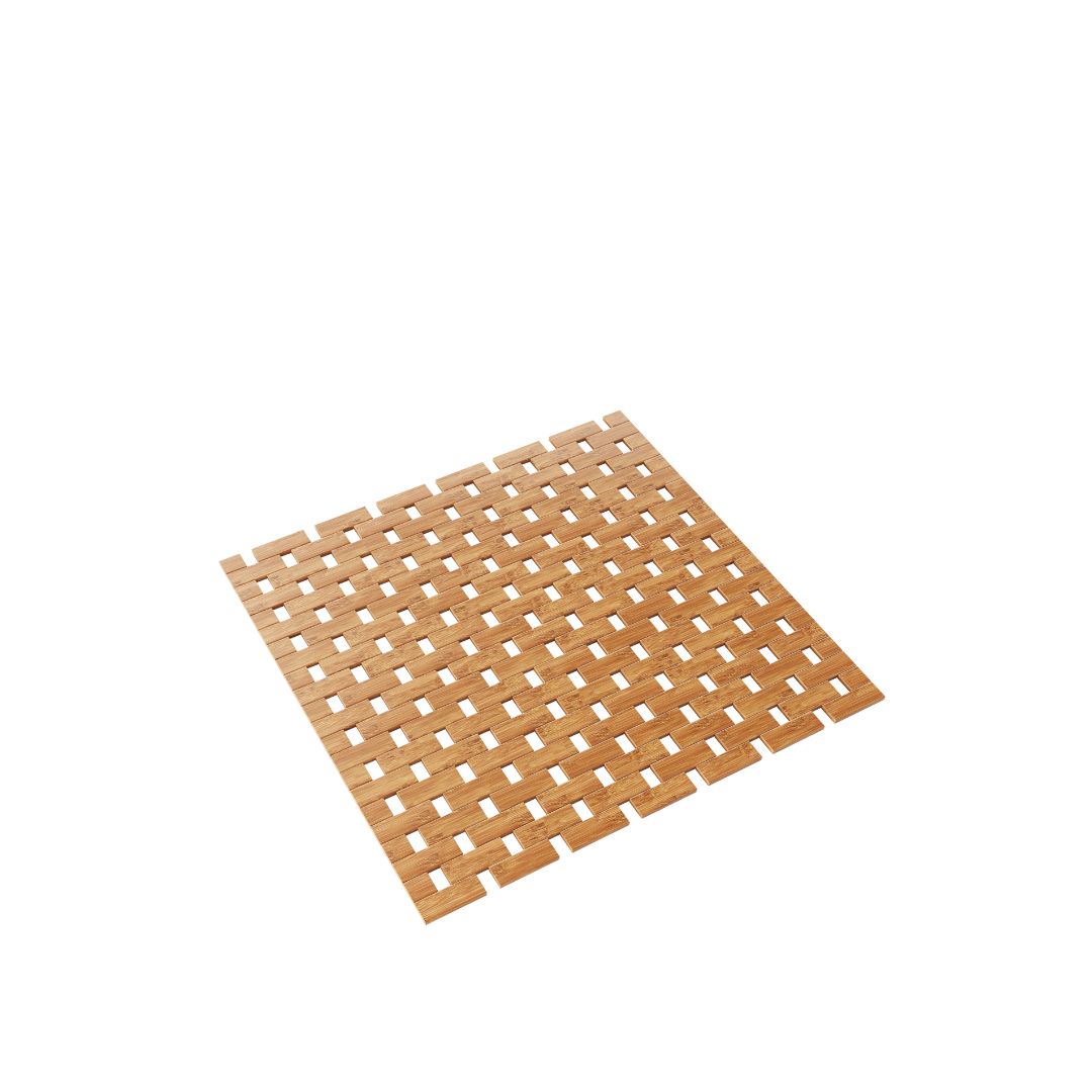 DRESTA Bamboe Badmat Bruin 45 x 45 cm