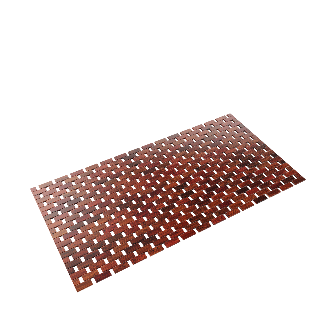 DRESTA Bamboe Badmat Donkerbruin 40 x 100 cm