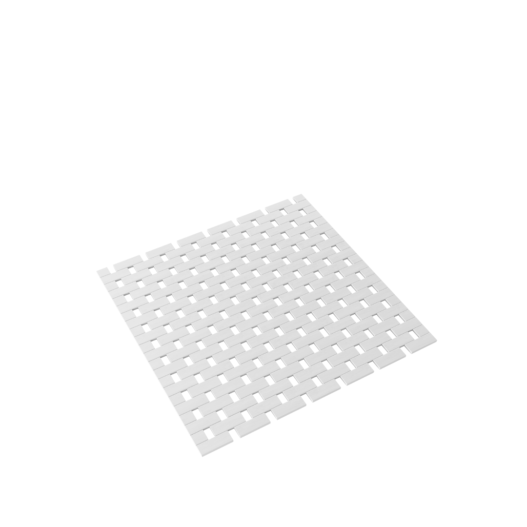 DRESTA Bamboe Badmat Wit 45 x 45 cm