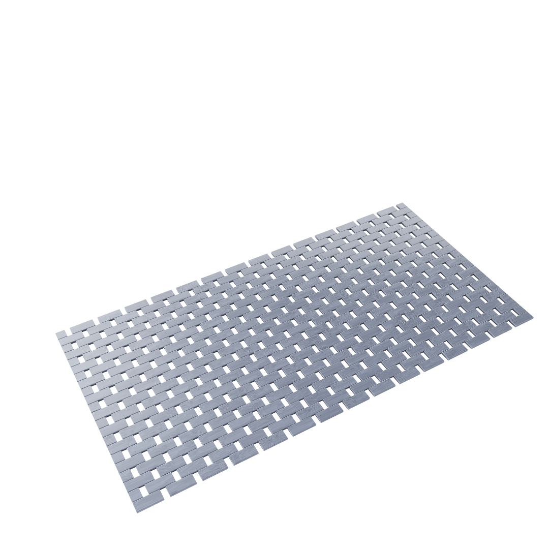 DRESTA Bamboe Badmat Grijs 40 x 100 cm