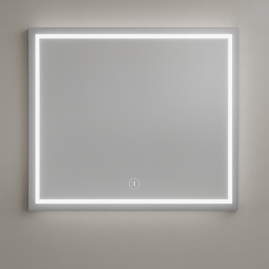 Spiegel met LED verlichting Rechthoek - 80 x 70 cm