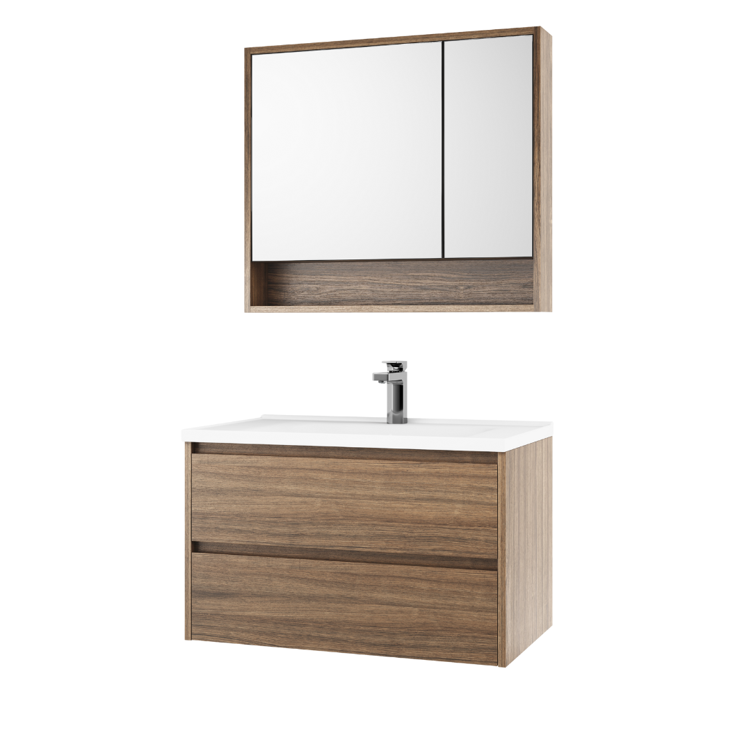 Down Town Wastafelmeubelset 80 cm - Eiken