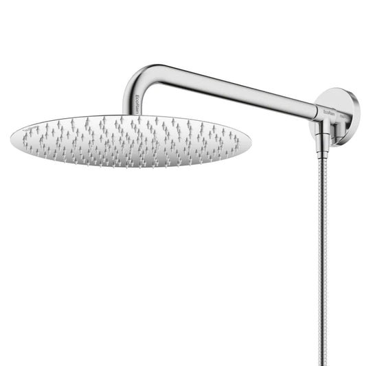 Ronde Regendouche met slang Tyler 30 cm - Chroom