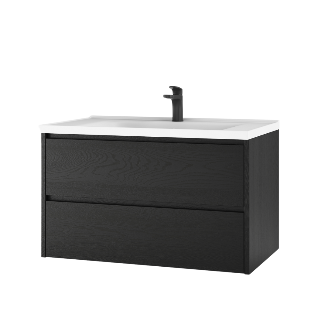 Monaco Wastafelmeubel 80 cm - Zwart