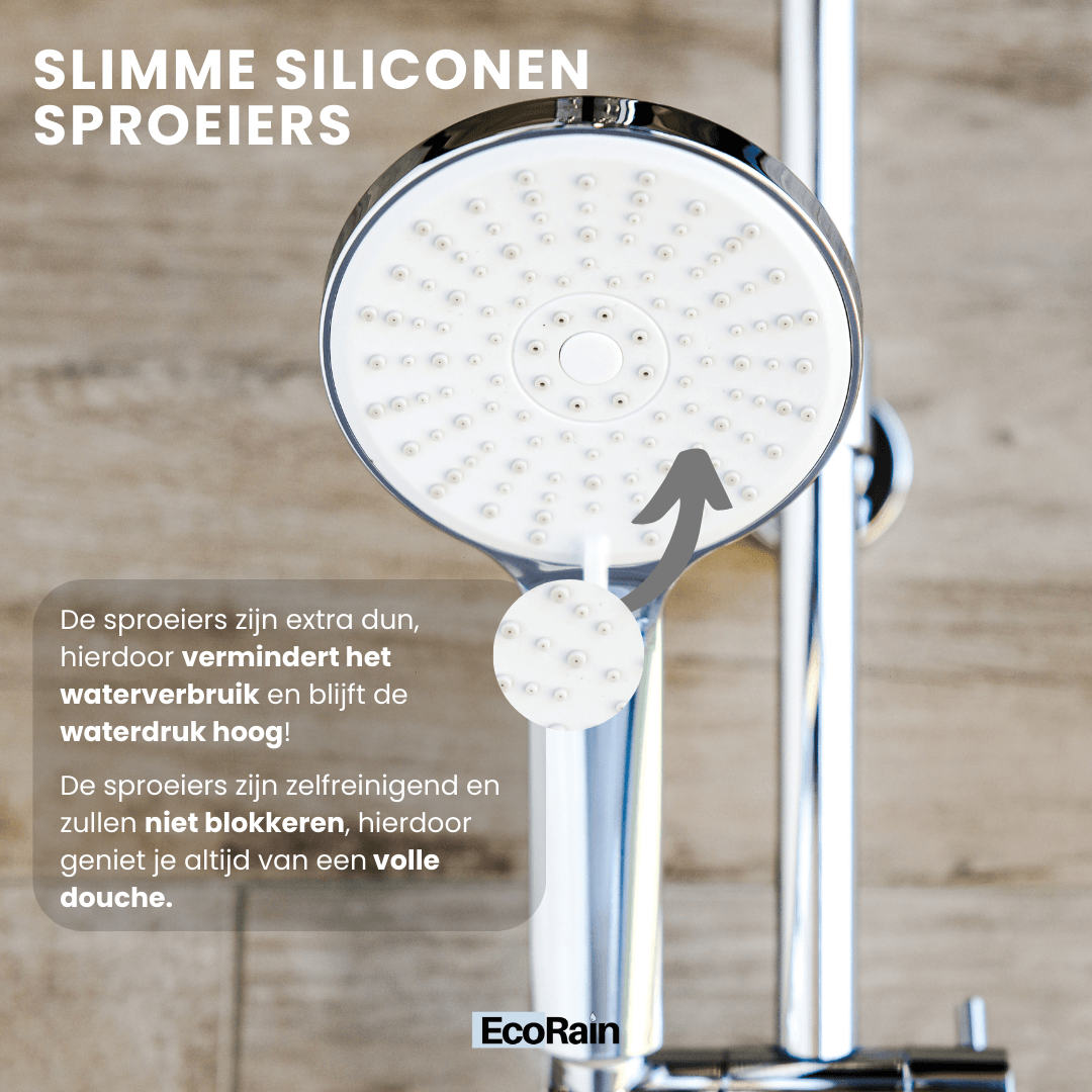 Waterbesparende Douchekop Mark 12 cm - Chroom