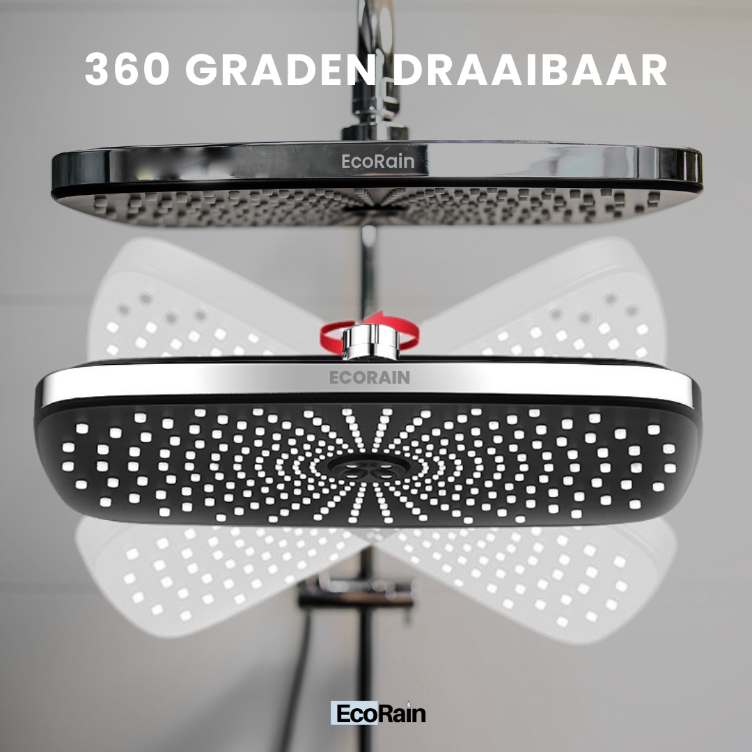 Regendouchekop Melvin XL 30 cm - Chroom