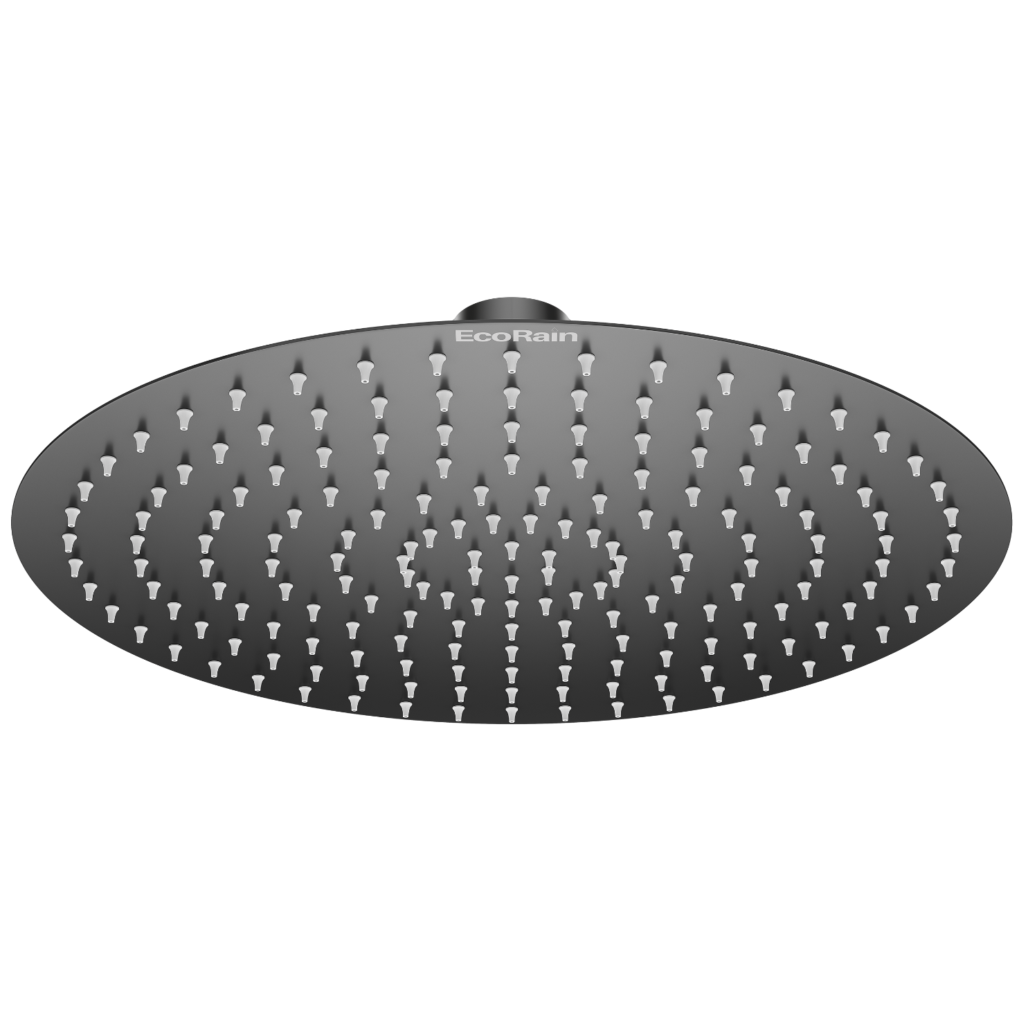 Ronde RVS Regendouchekop Tyler 30 cm - Zwart
