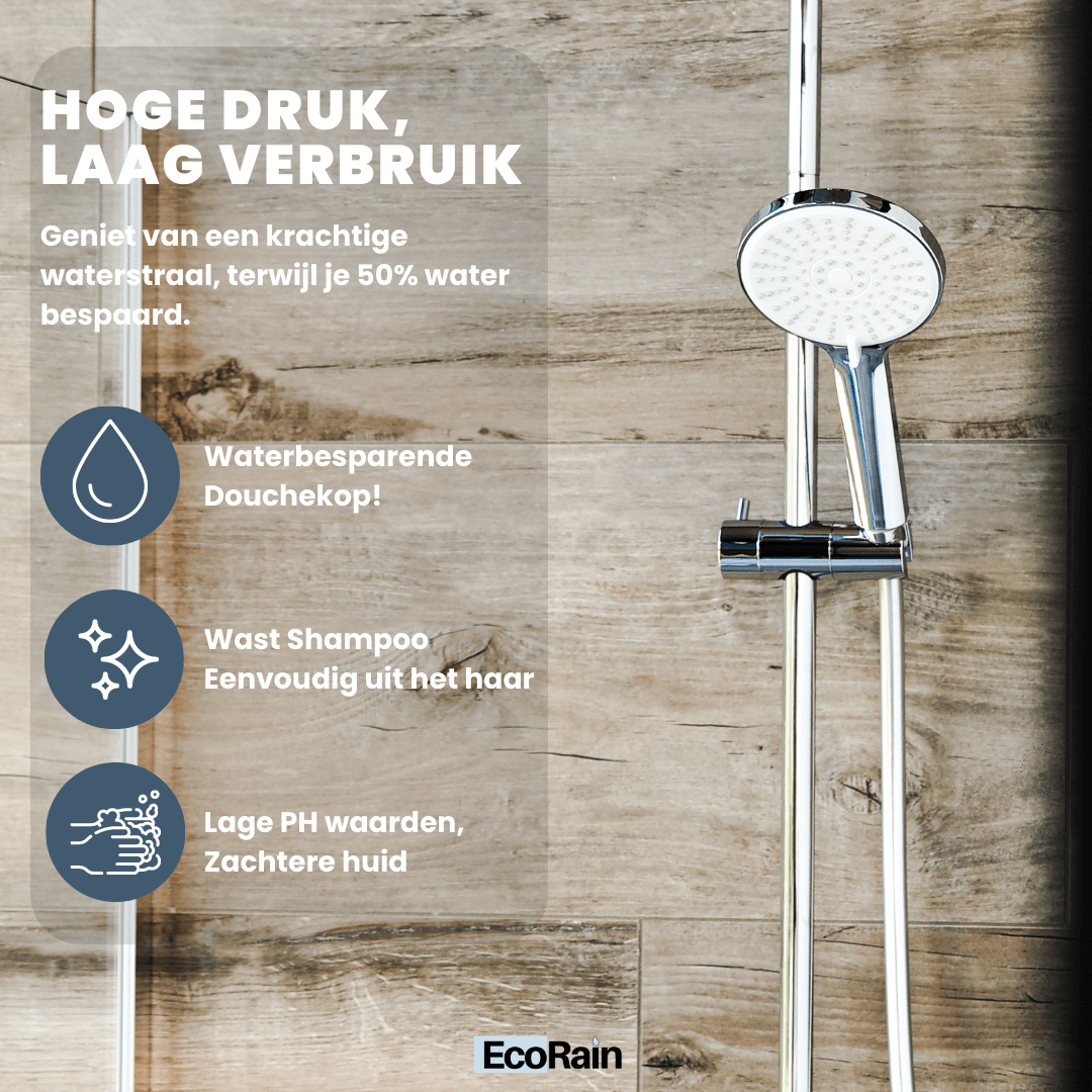 Waterbesparende Douchekop Mark 12 cm - Chroom