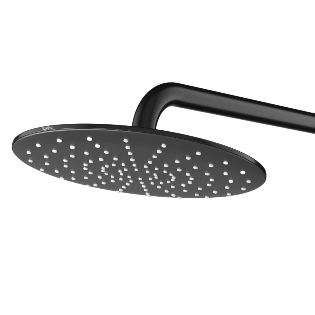 Ronde Regendouchekop Glenn 23 cm - Zwart