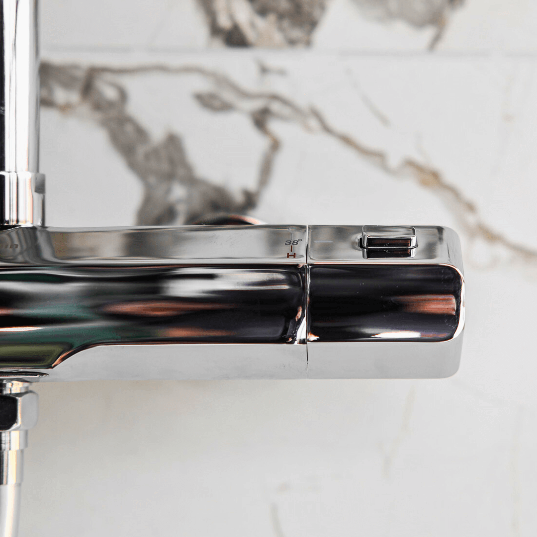 Thermostaatkraan Douche Glenn Chroom - 15 cm