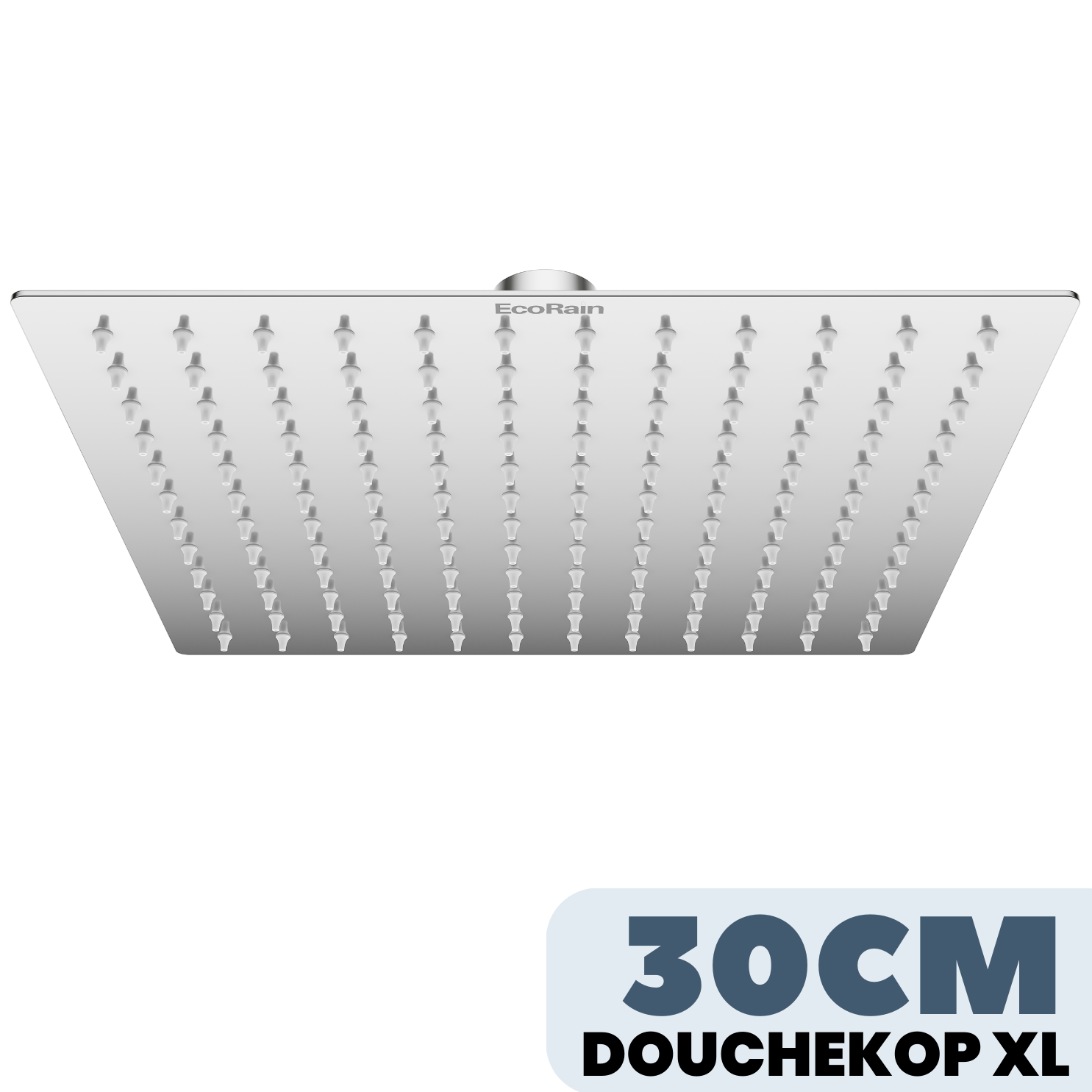 Vierkante RVS Regendouche met douchearm Tyler 30 cm - Chroom