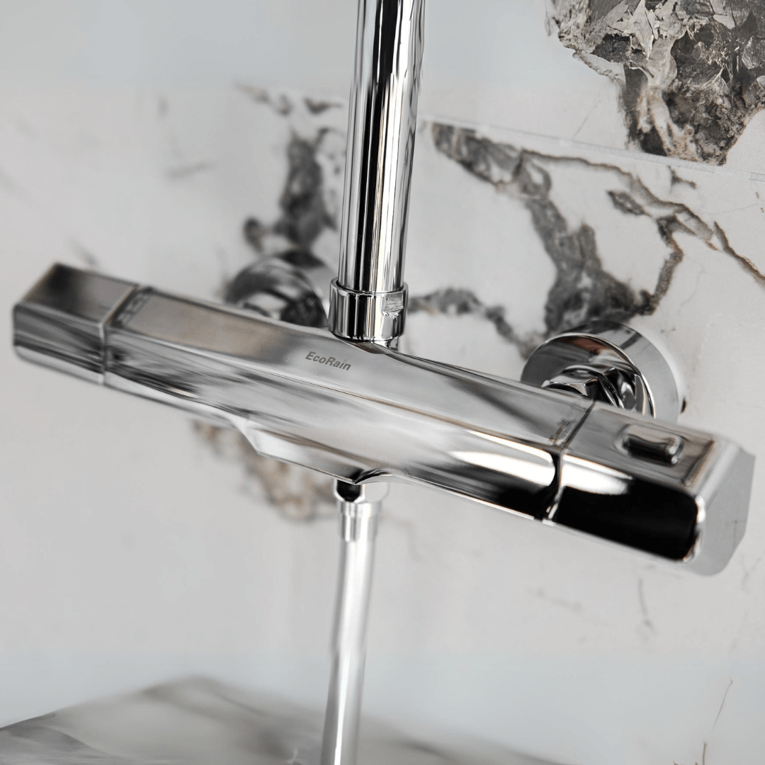 Thermostaatkraan Douche Glenn Chroom - 15 cm